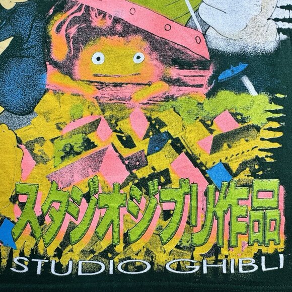 Backstock Co Studio Ghibli Fan Art T-Shirt Men’s XL Anime AOP Rap Tee Bootleg - Picture 14 of 16